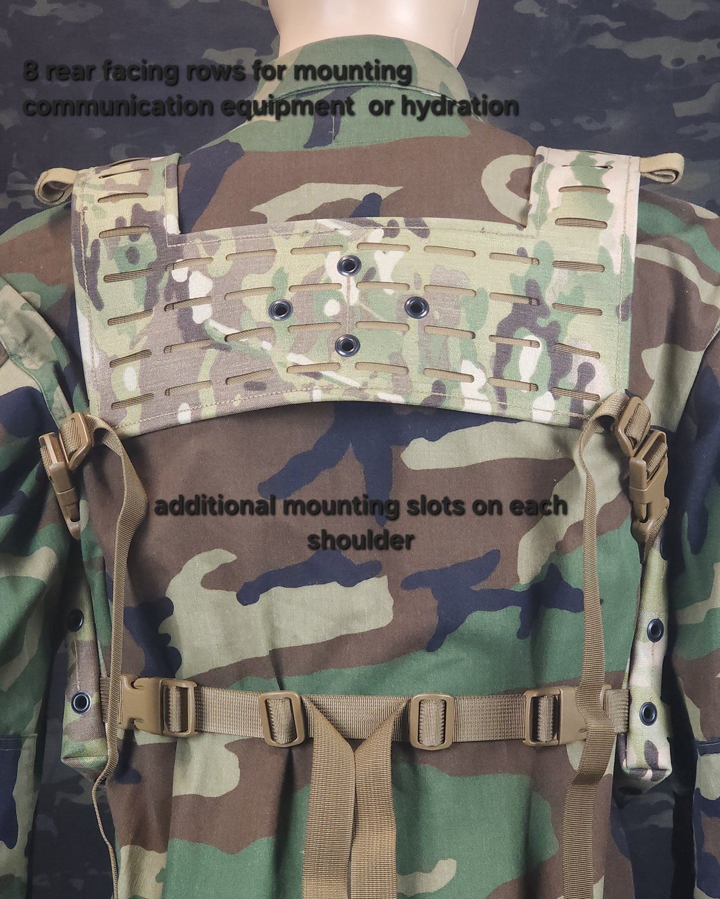 Split front tombstone chest rig